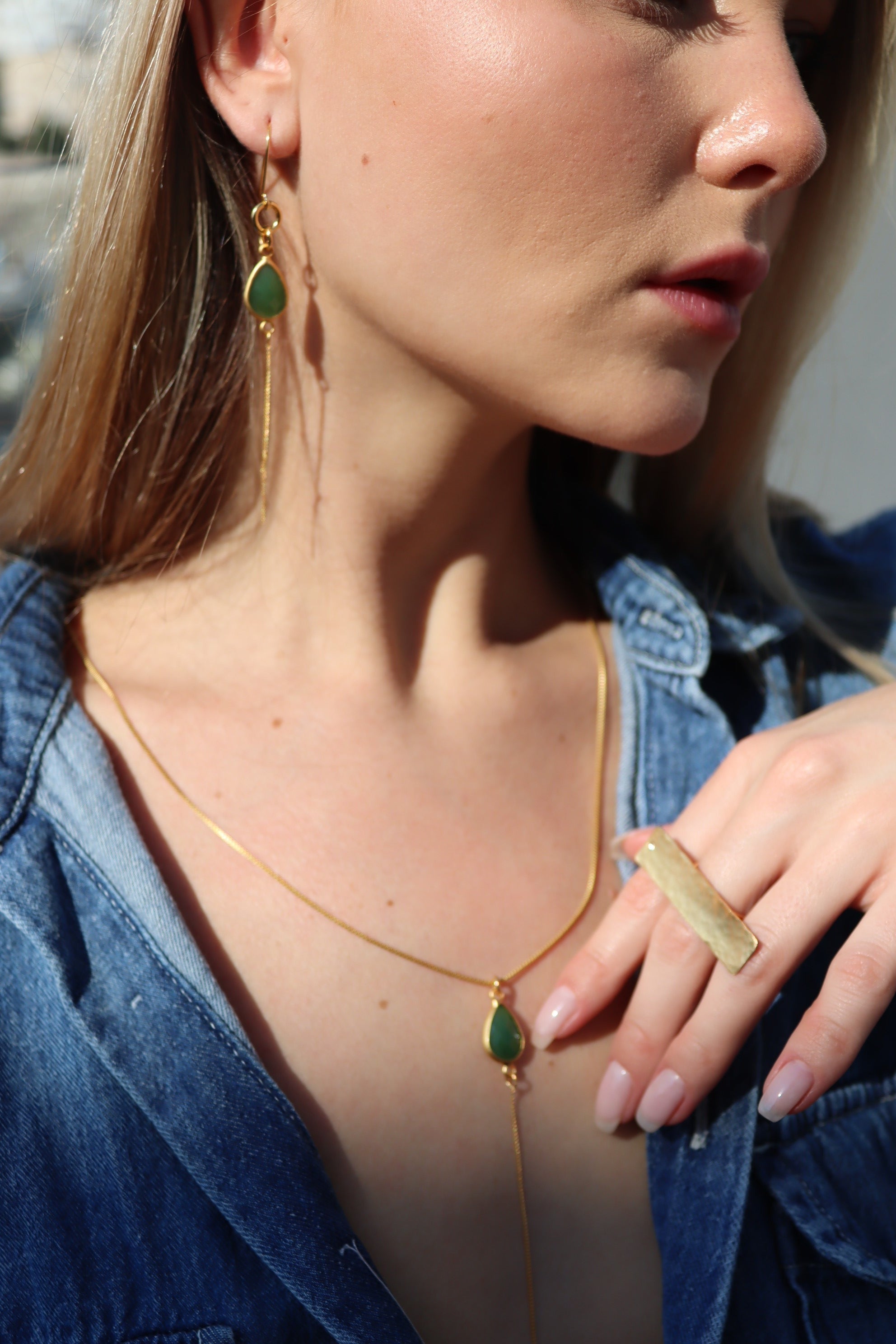 עגילי טיפת קריסטל שוונץ