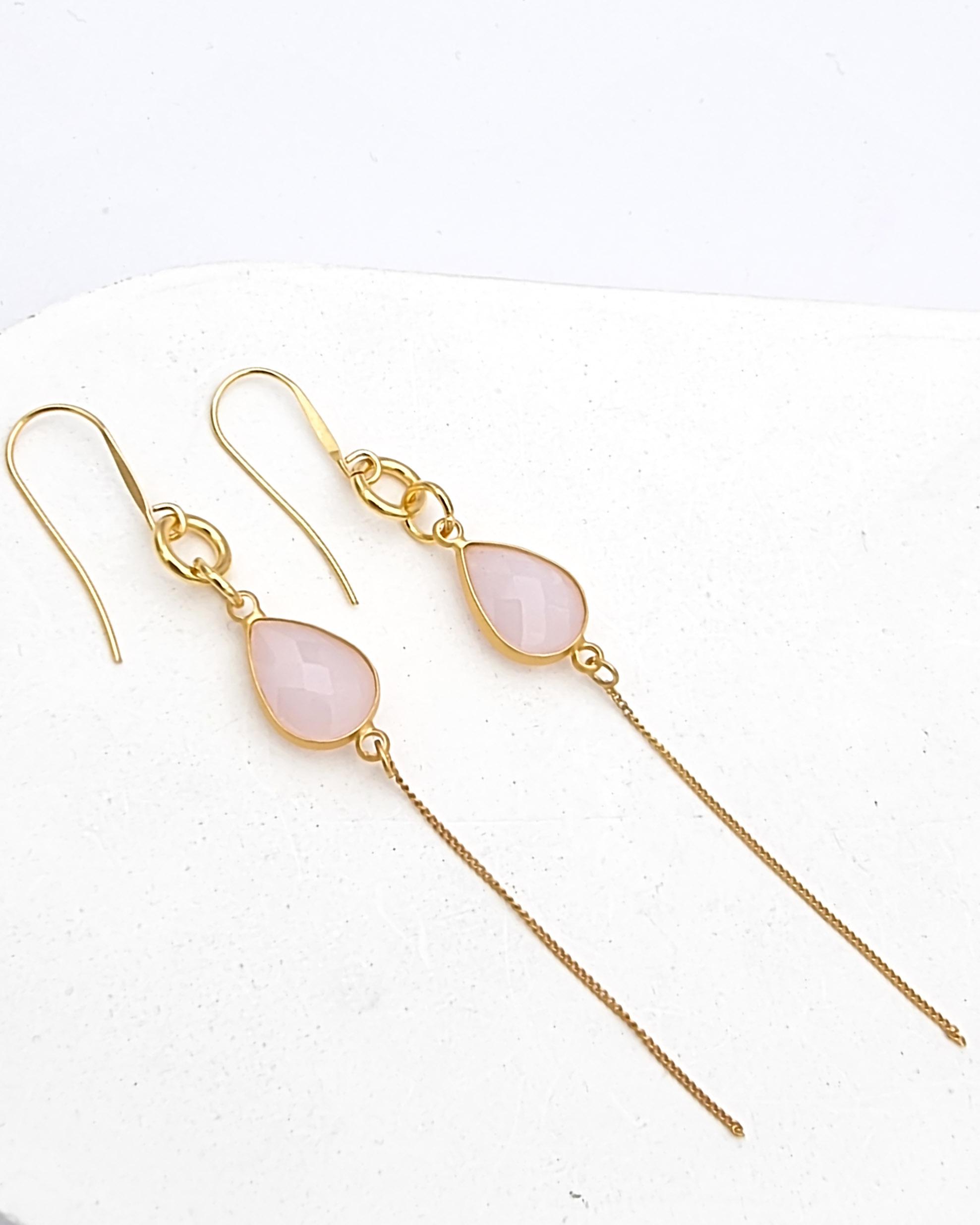 עגילי טיפת קריסטל שוונץ