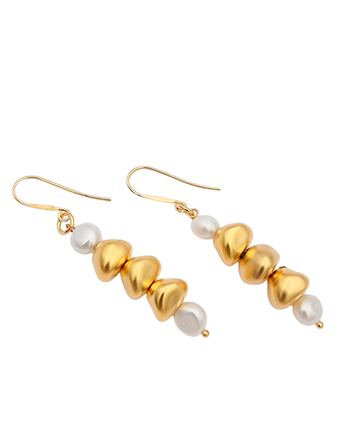 עגילי מישל פנינים אמתיות