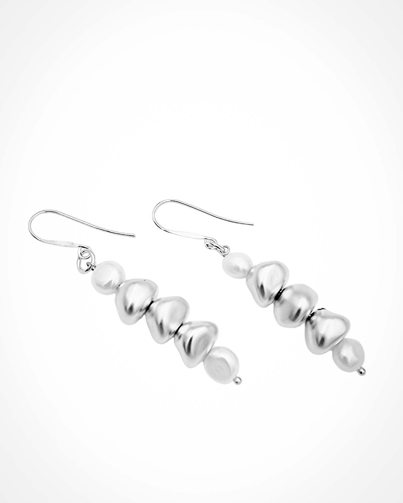 עגילי מישל פנינים אמתיות