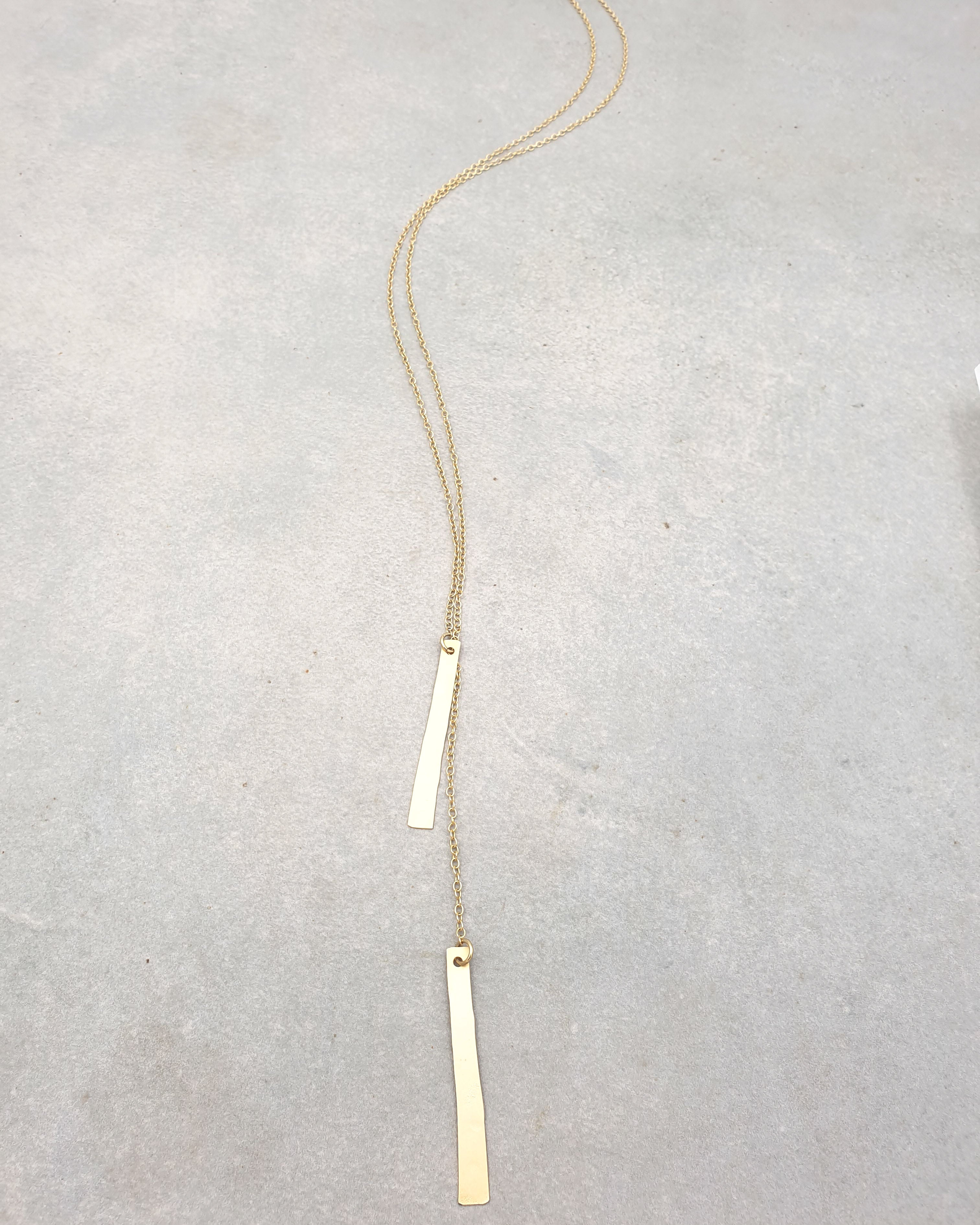 שרשרת עניבה מקטעי זהב עבודת יד