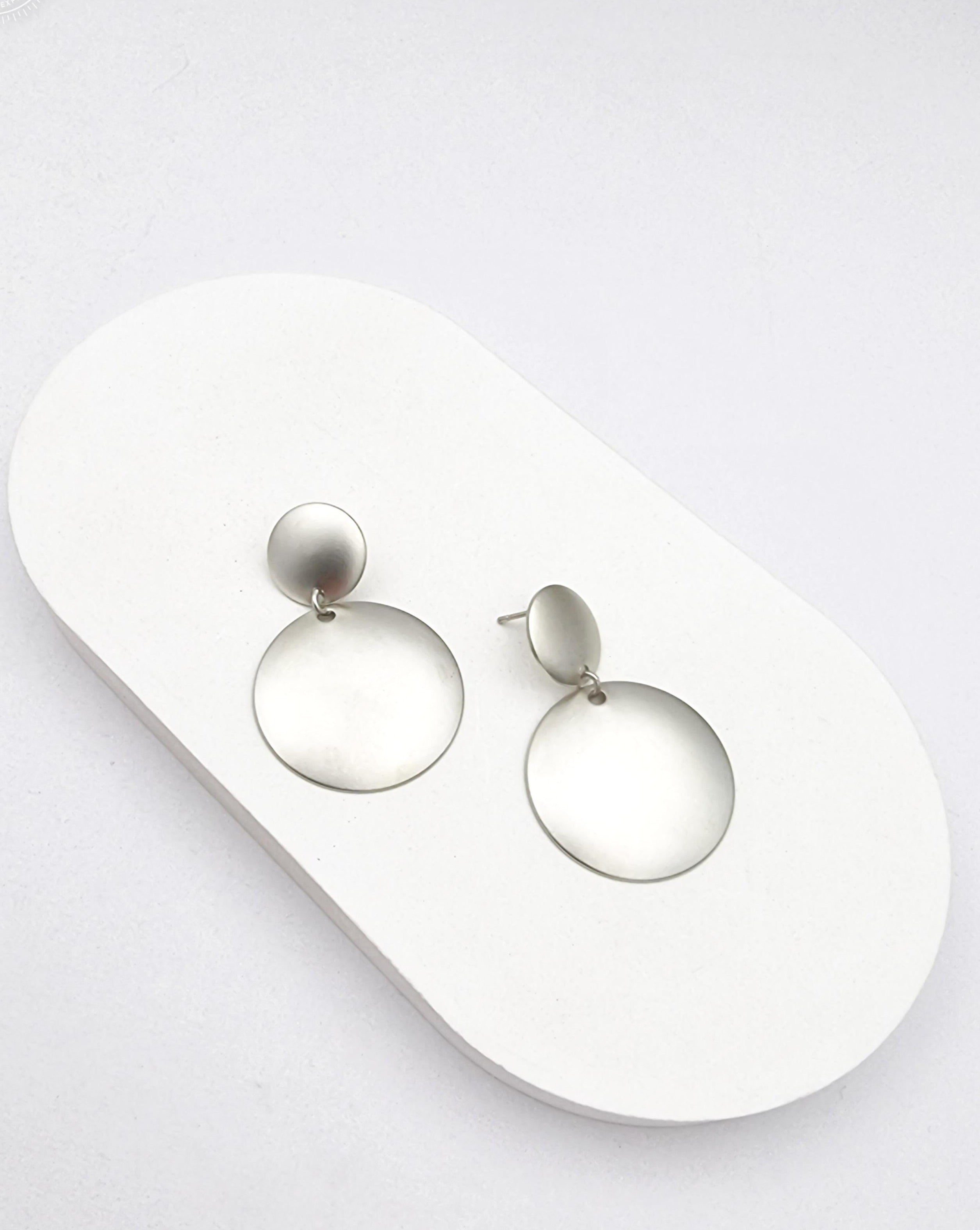 עגילי מטבע כפולים