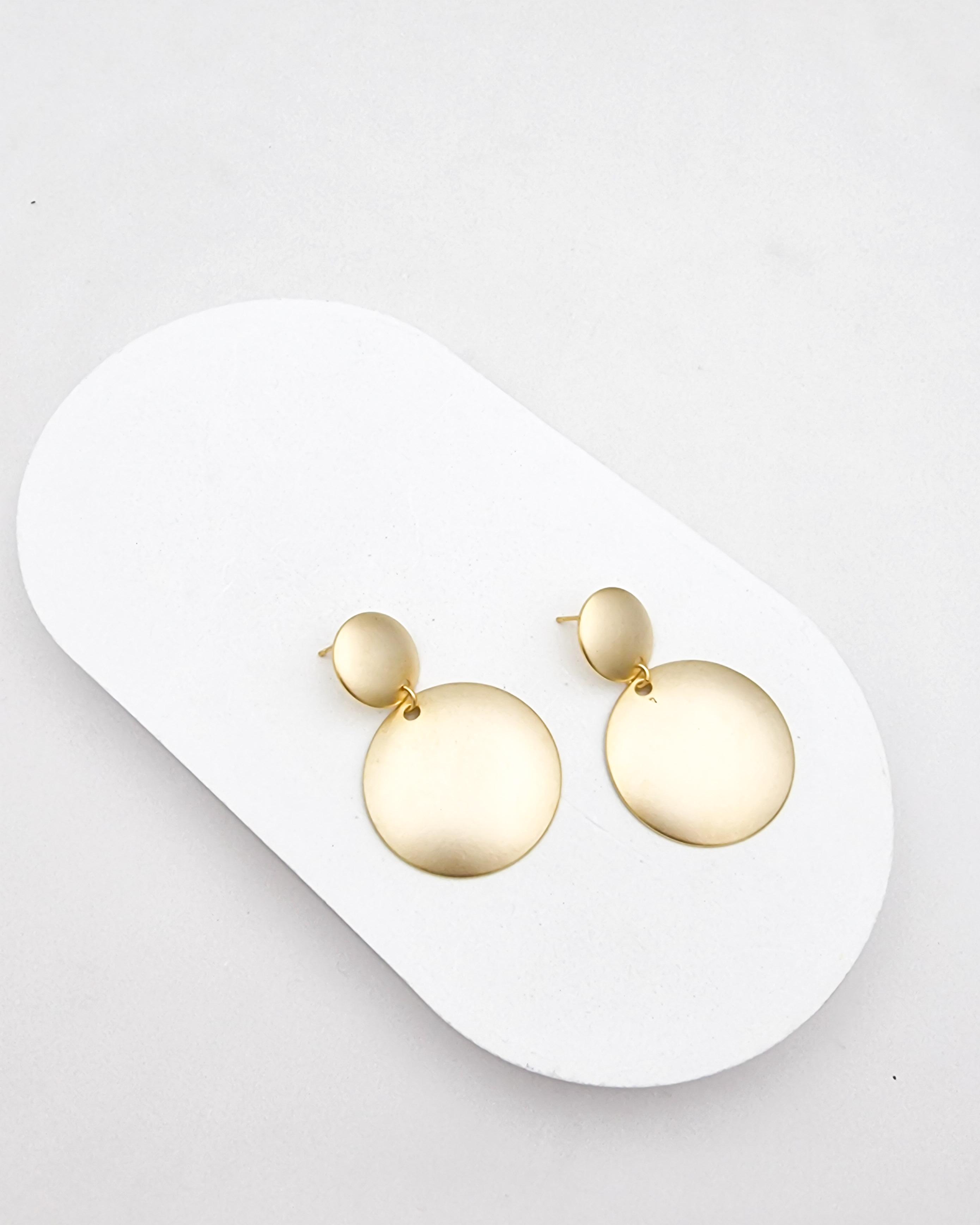 עגילי מטבע כפולים