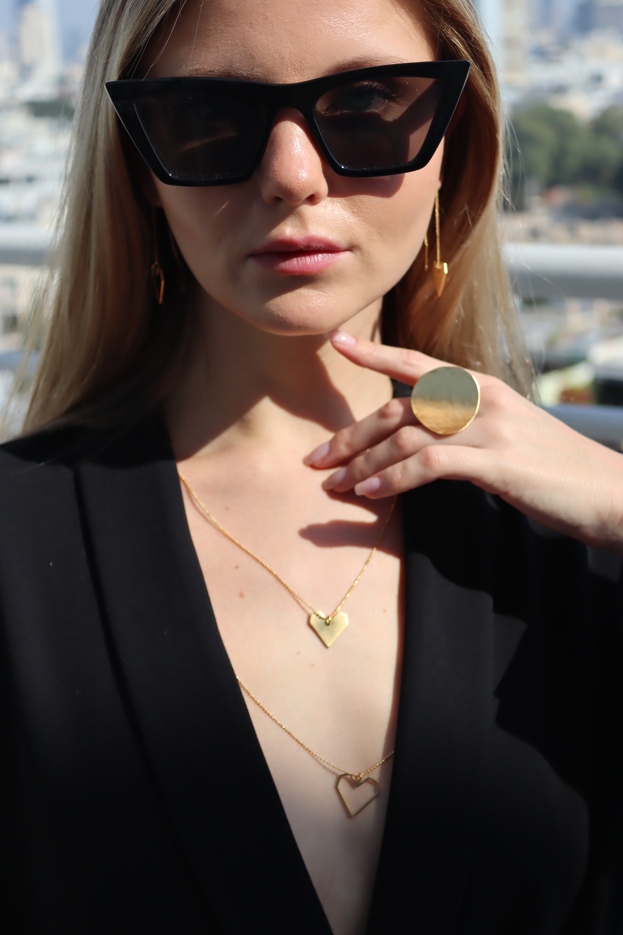 שרשרת דאבל לבבות גאומטרים