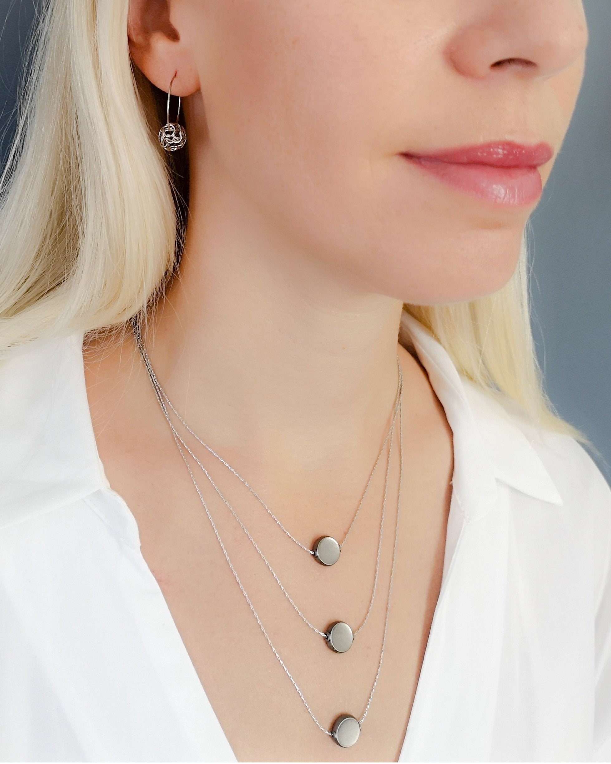 עגילי חישוק סבך מיני