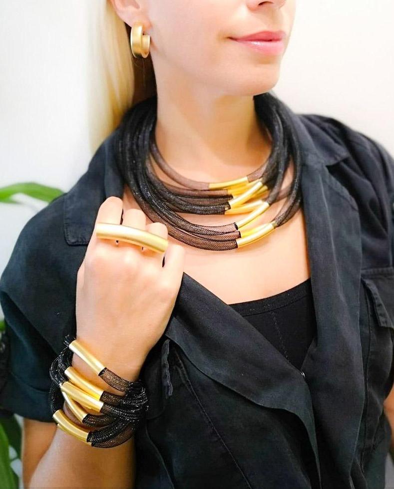 עגילי חישוק שטוח רחבים זהב