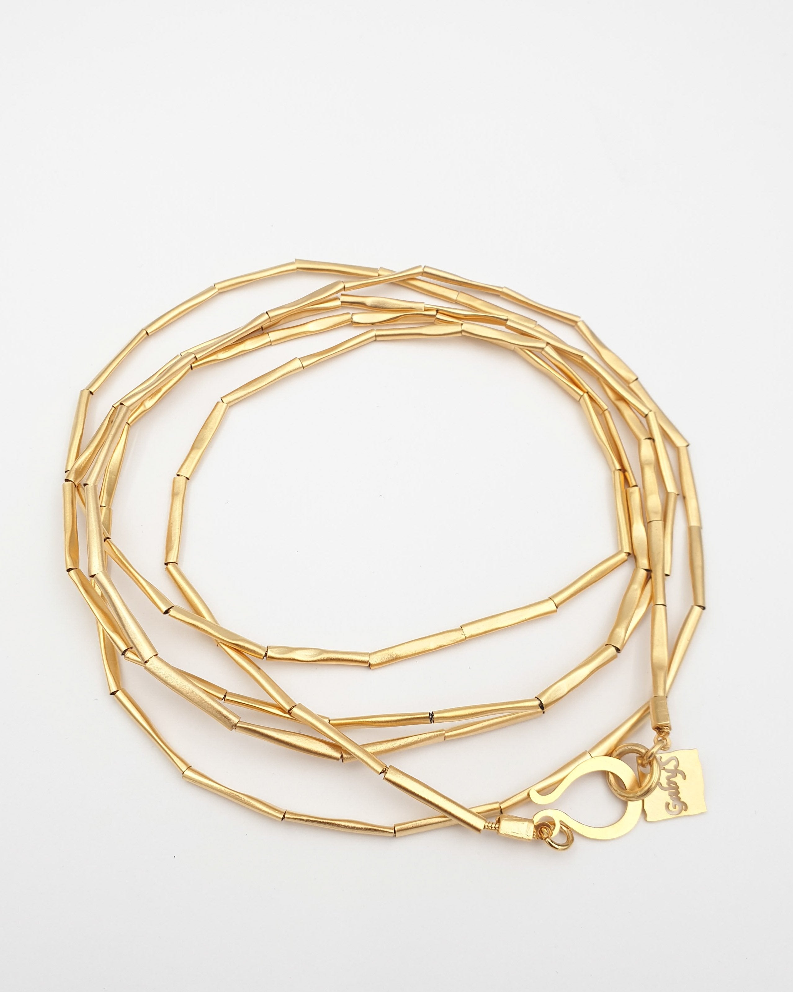 שרשרת עצמות ארוכה עבודת יד