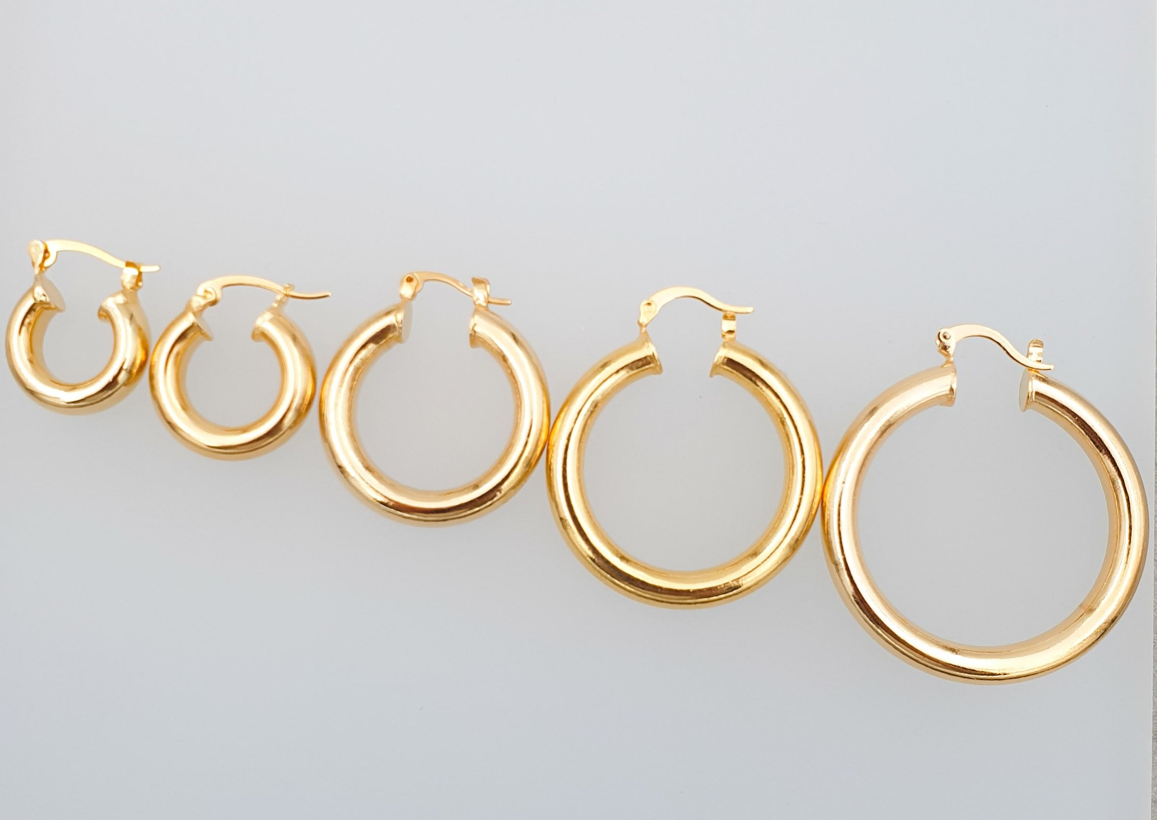 עגילי חישוק נפח קליק קטנים