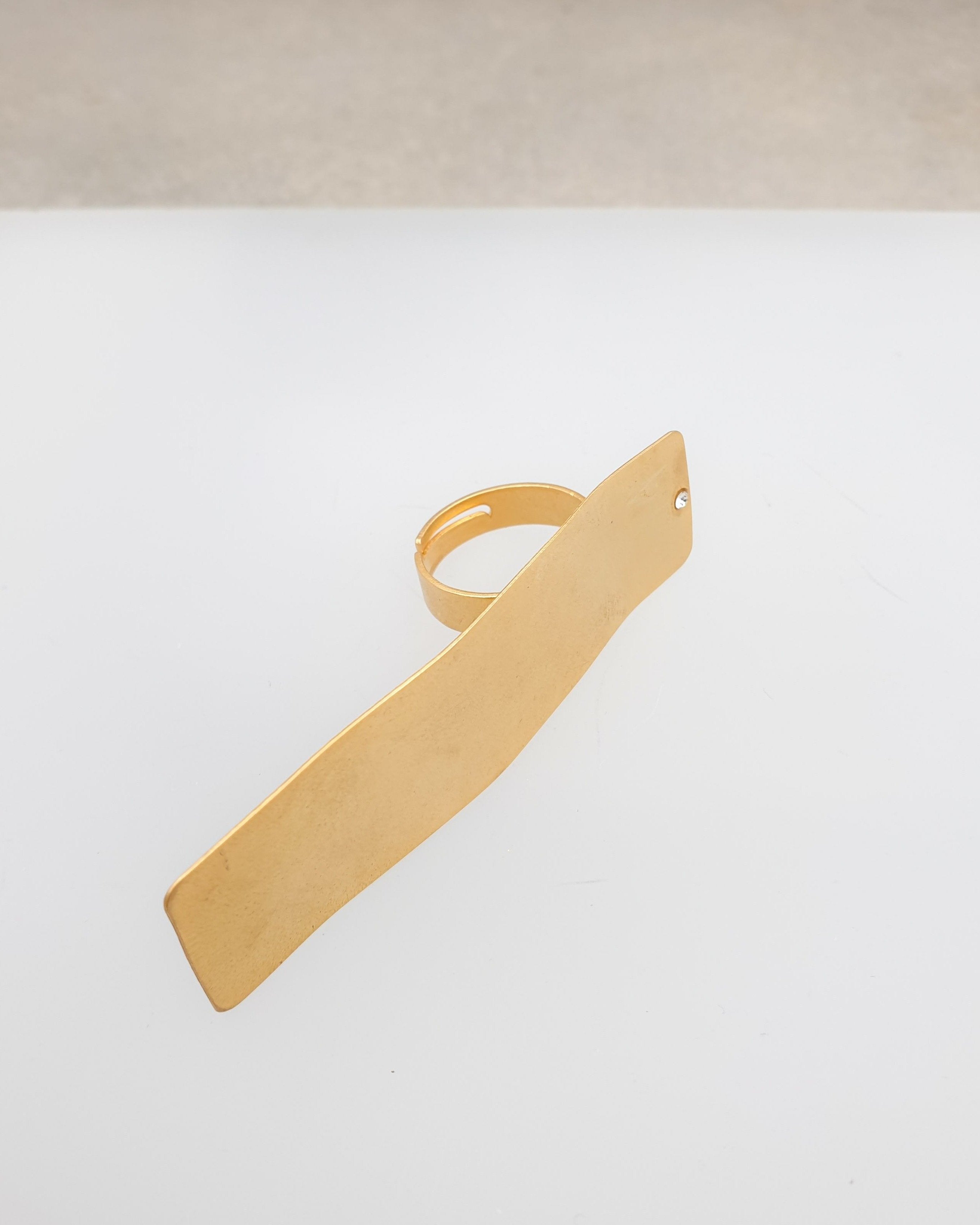 טבעת פרא עבודת יד זהב