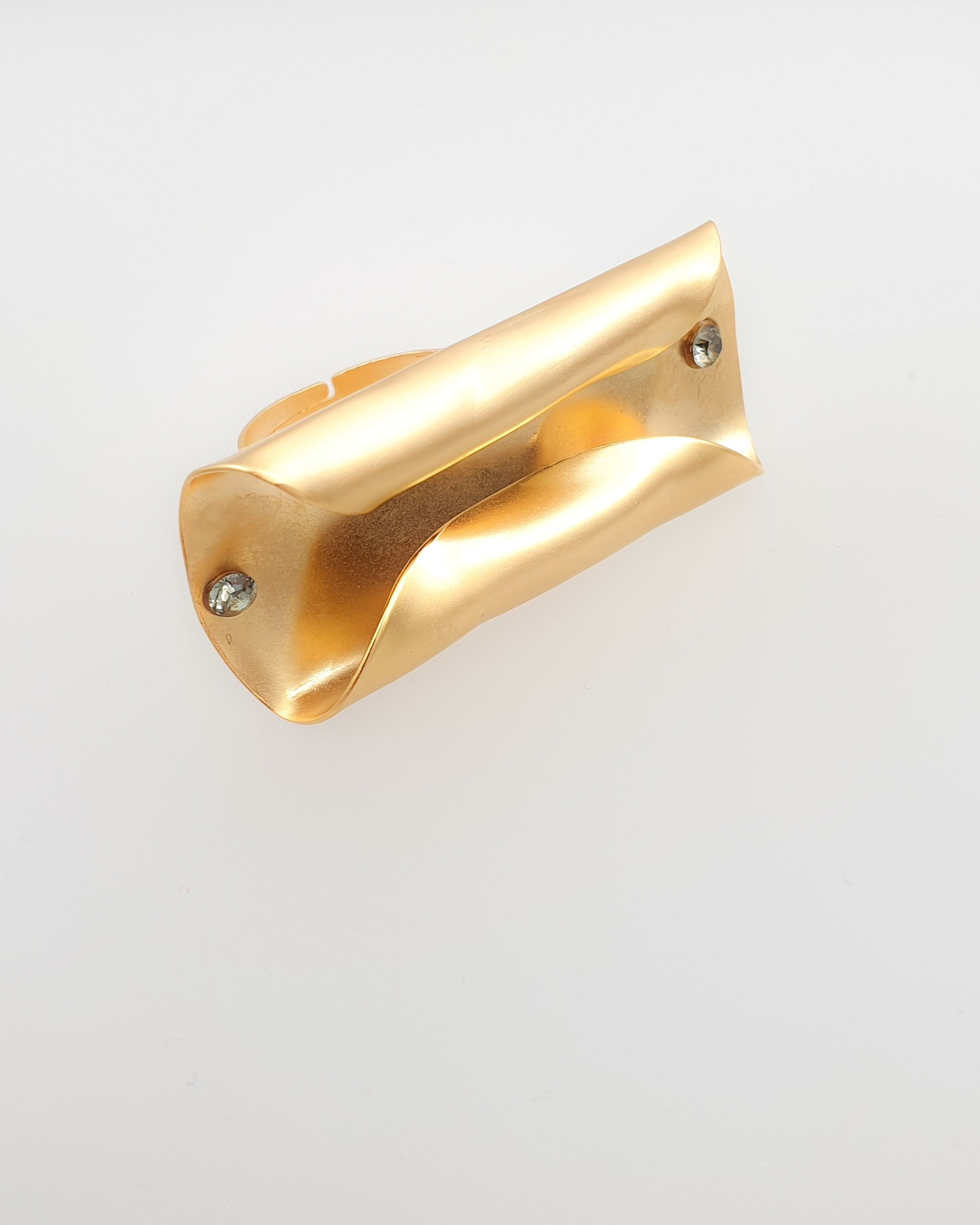 טבעת מקופלת עבודת יד