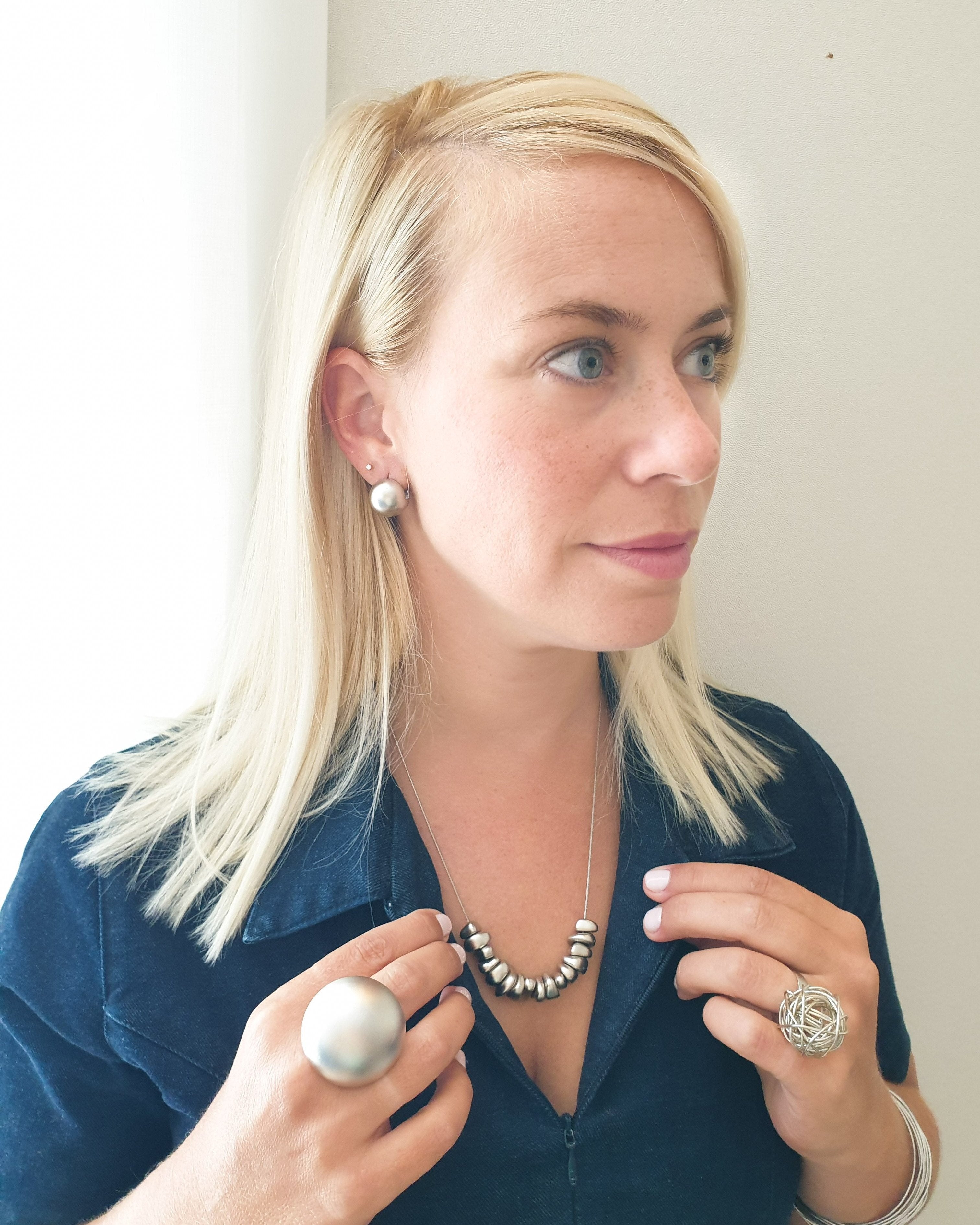 שרשרת פלחים אסימטרית עדינה