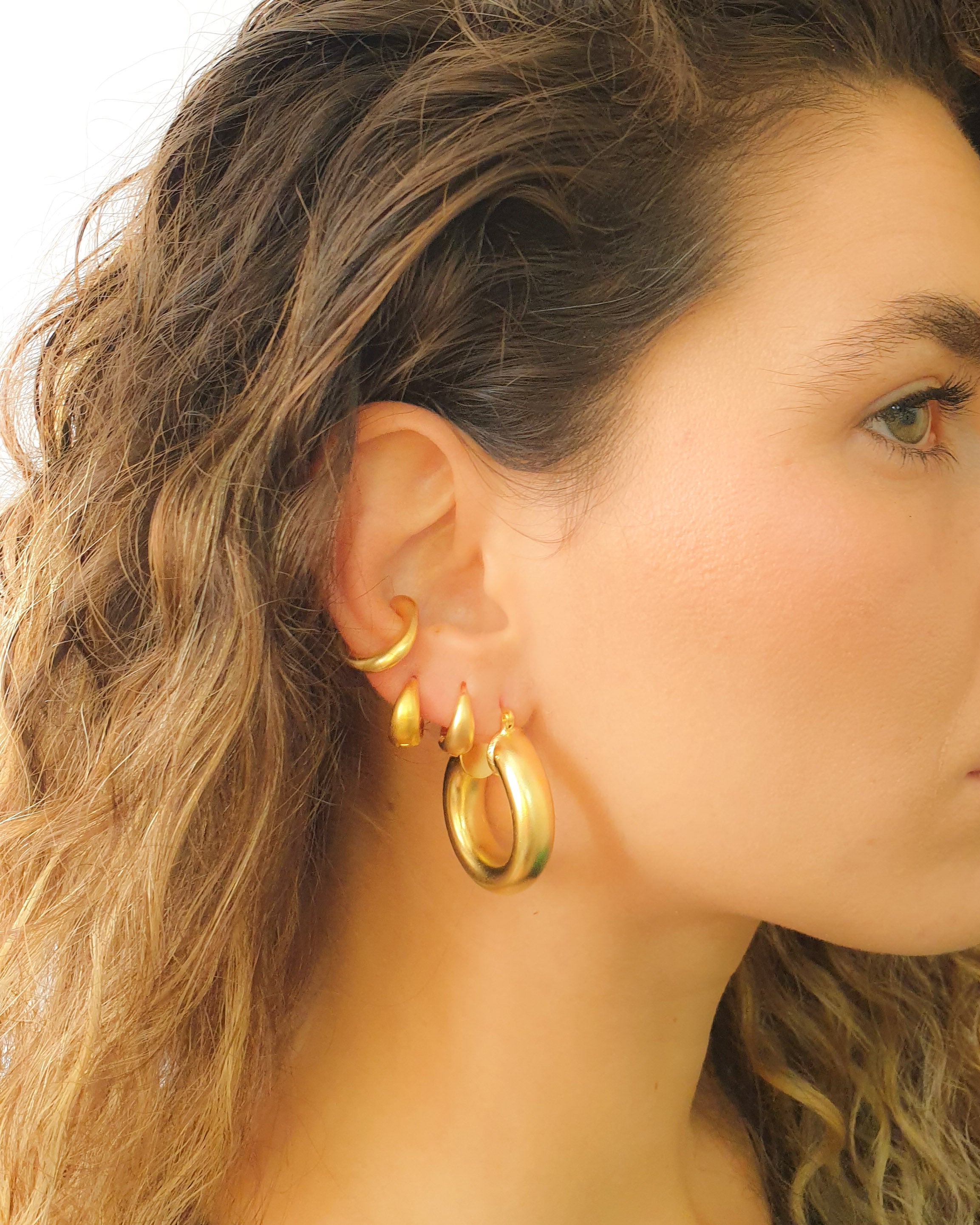 עגילי קליק רחב קטן