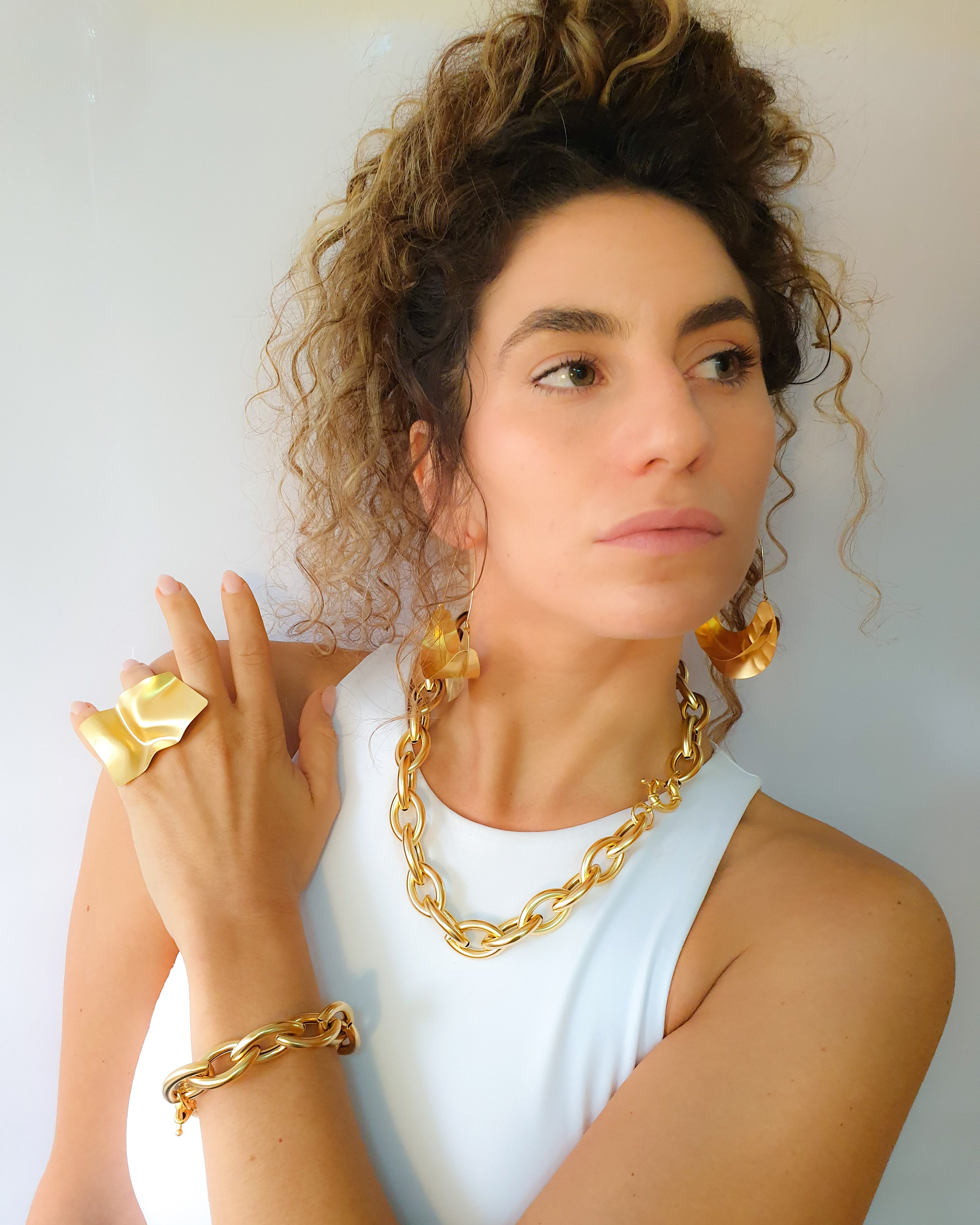 שרשרת טיפות צ'אנקי כסף