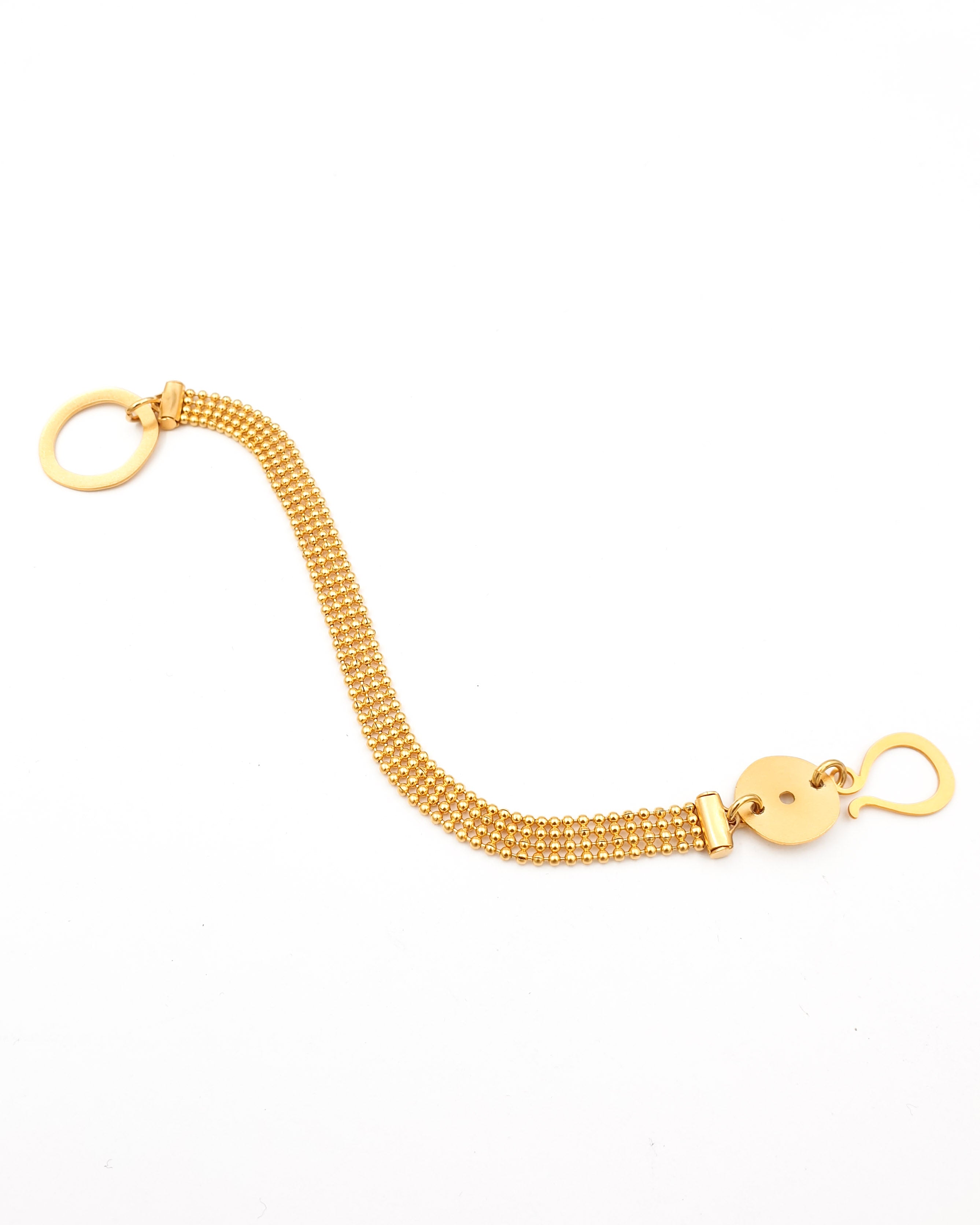 צמיד מוב 4 שורות מוזהב