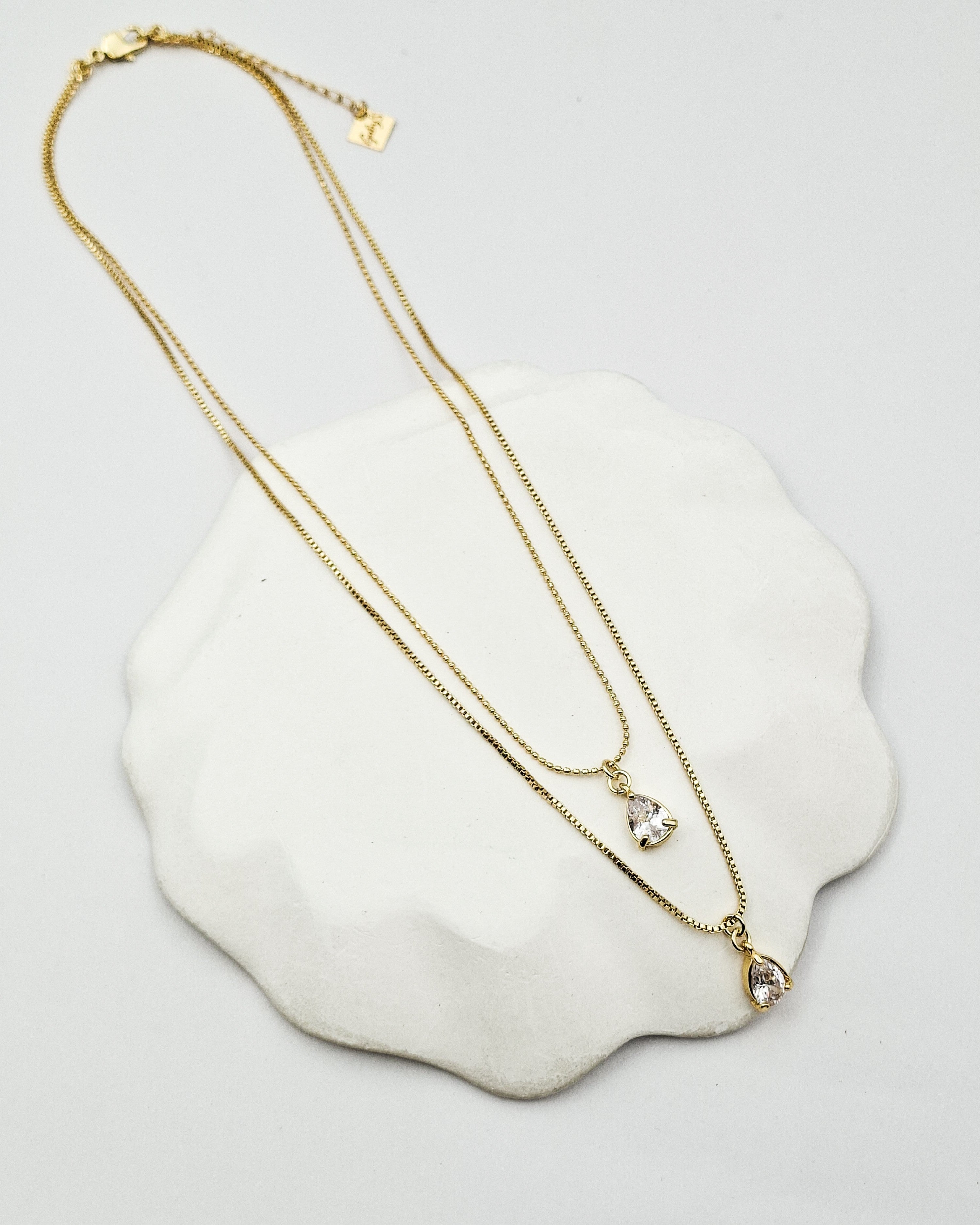 שרשרת שכבות דרופס זירקון