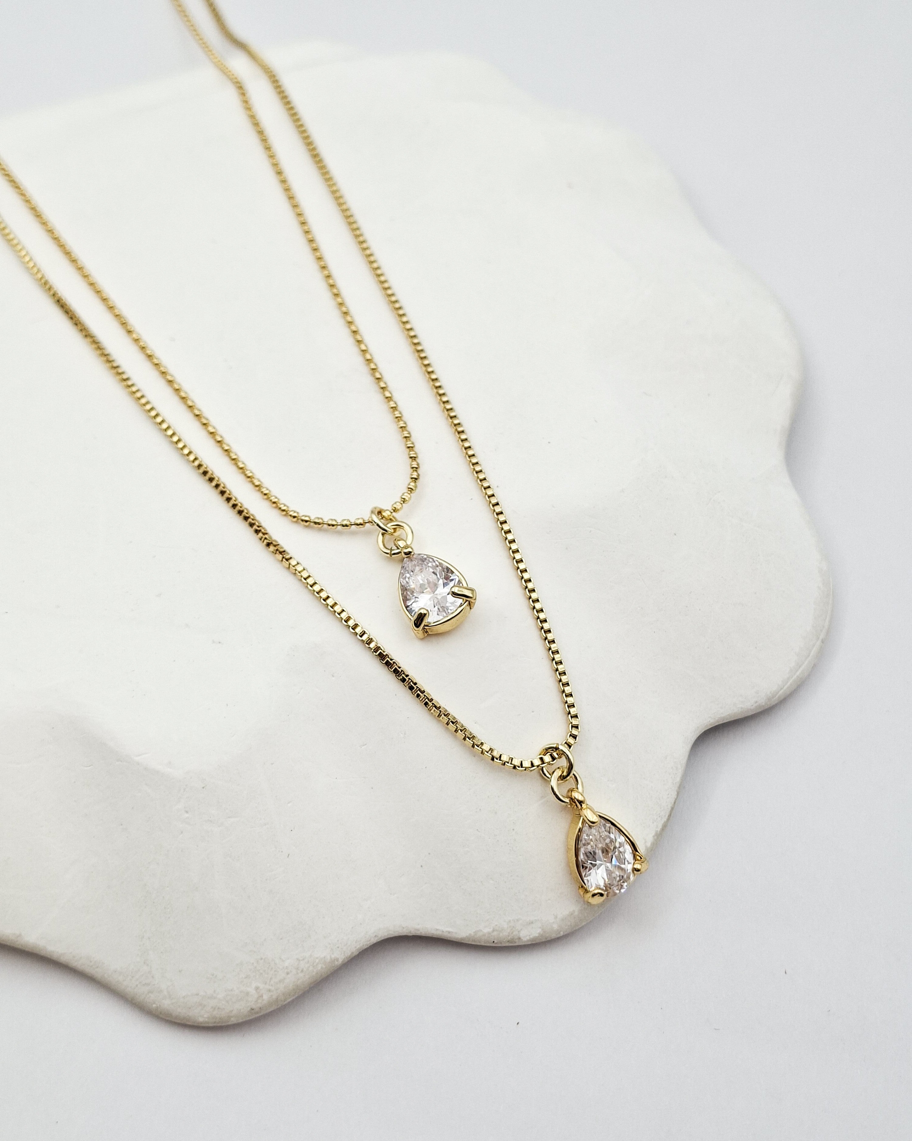 שרשרת שכבות דרופס זירקון