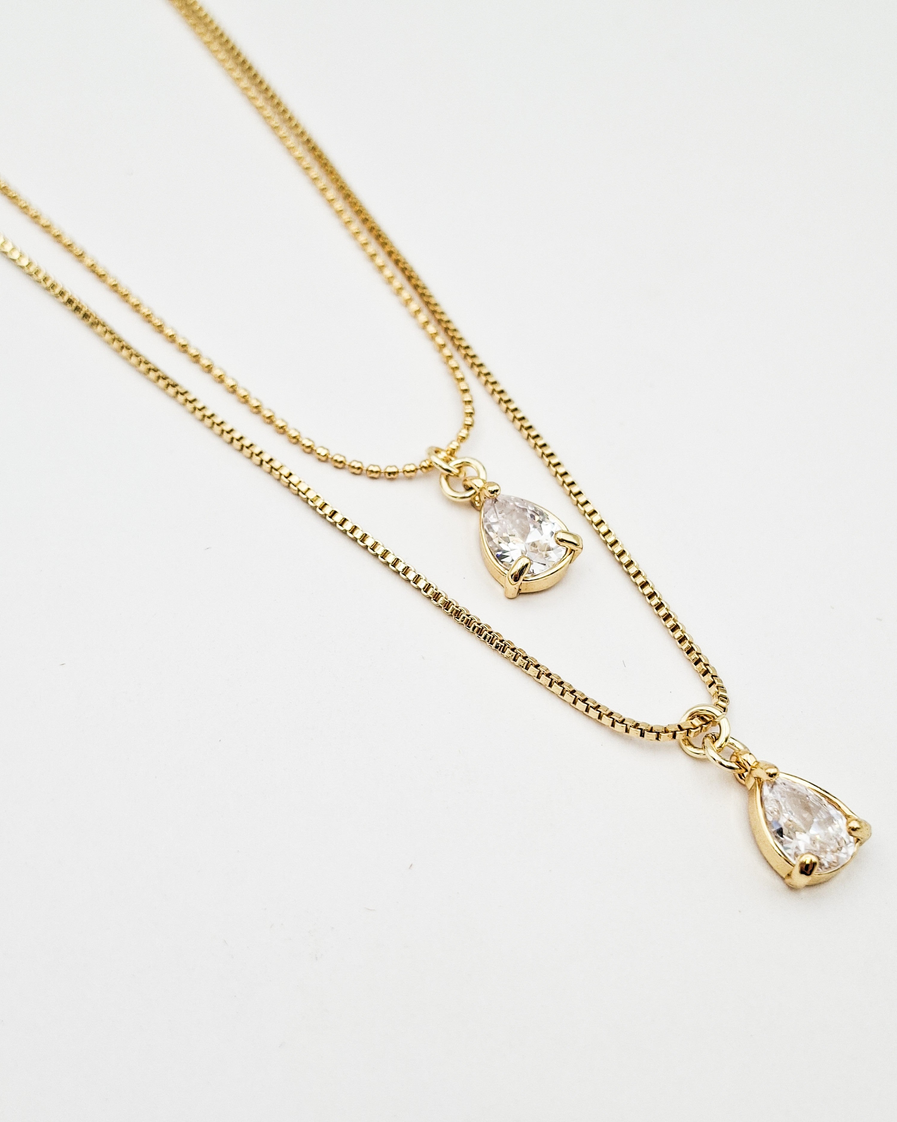 שרשרת שכבות דרופס זירקון