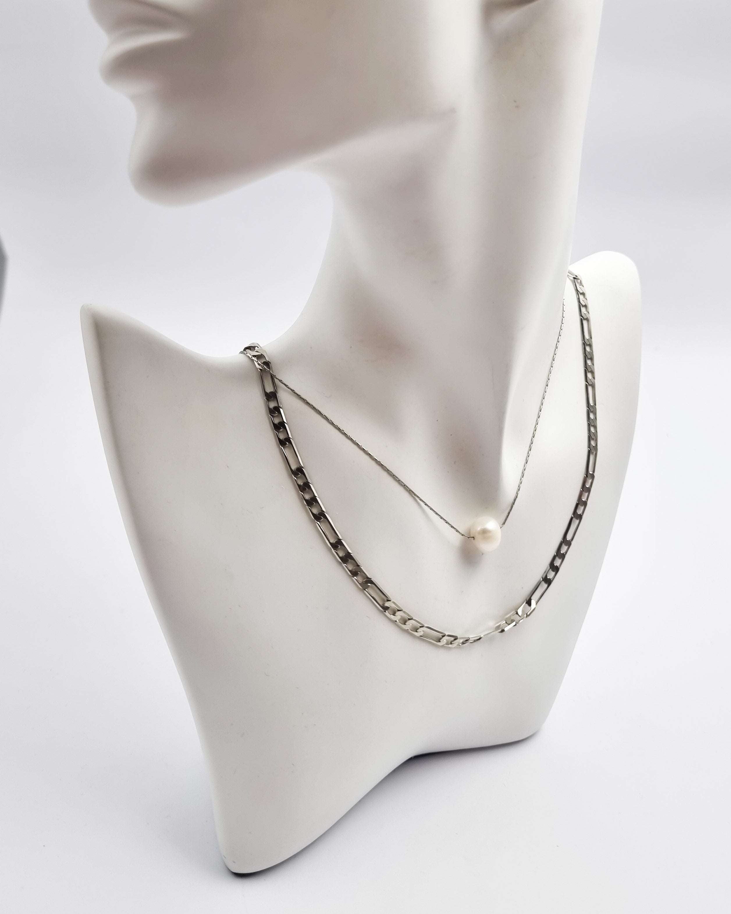 שרשרת שכבות גורמט ופנינה אמיתית