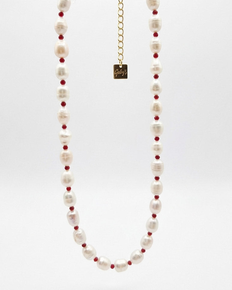 שרשרת פנינים אמתיות מולן