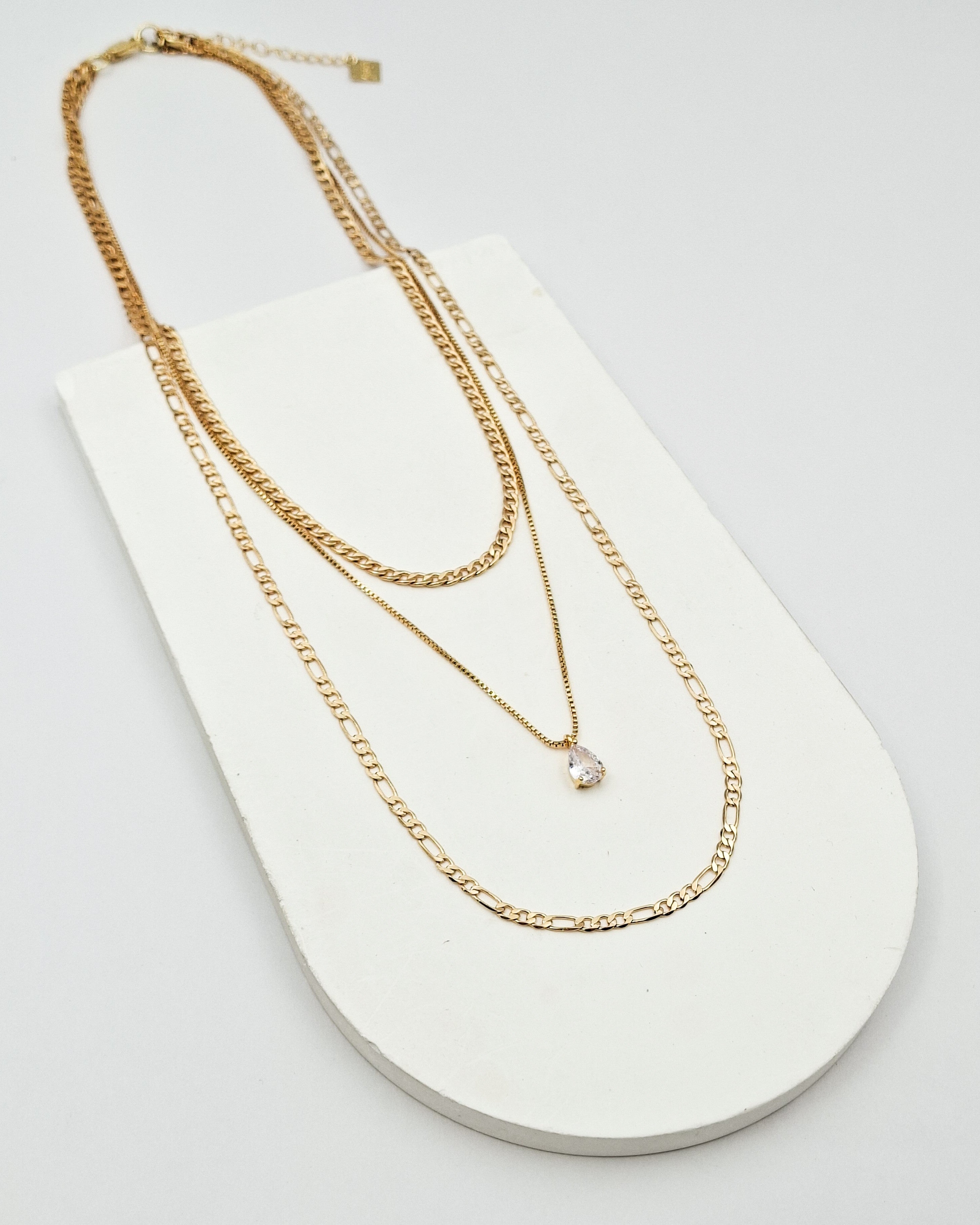 שרשרת גורמט שכבות זירקון