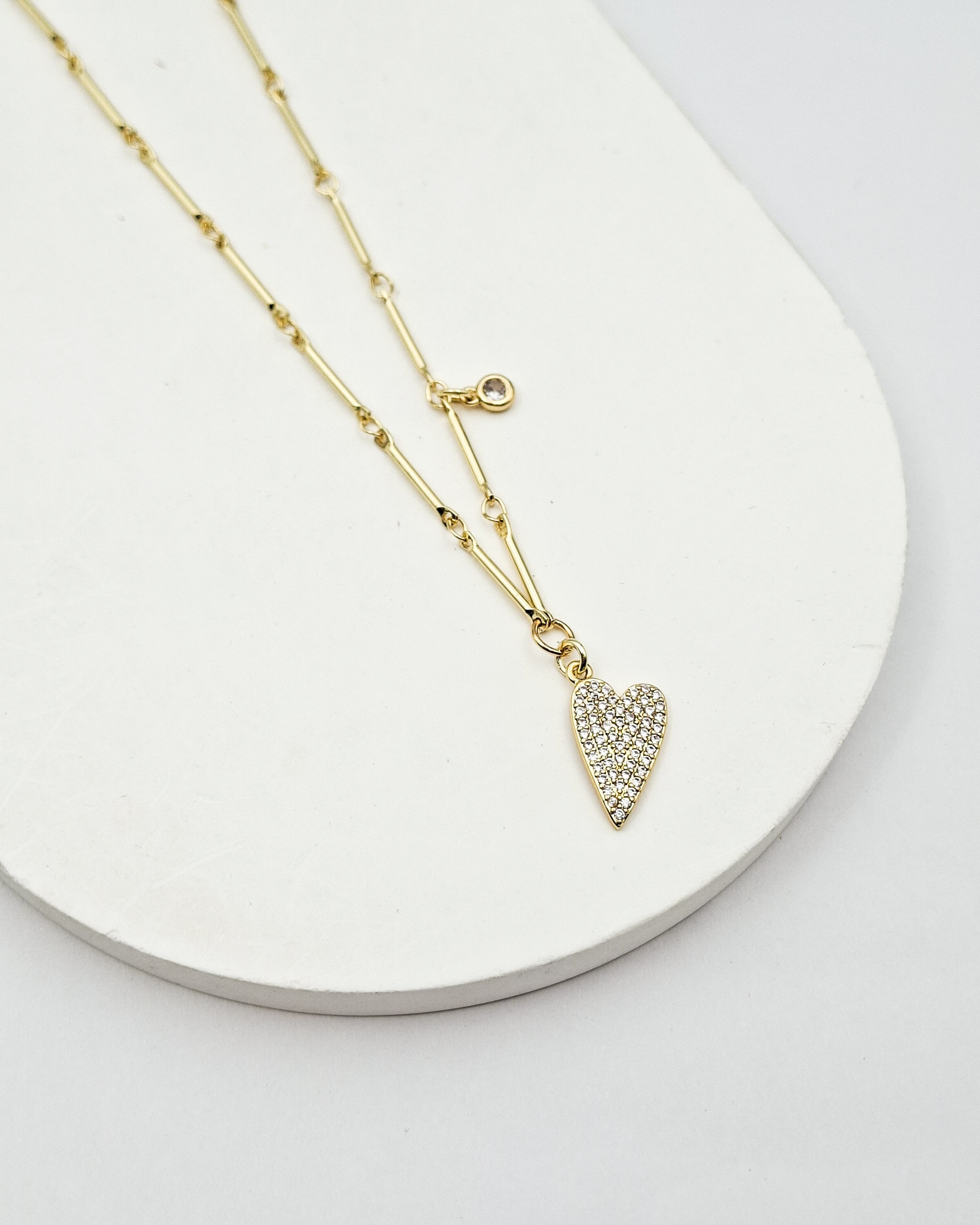 שרשרת בונס לב זירקונים