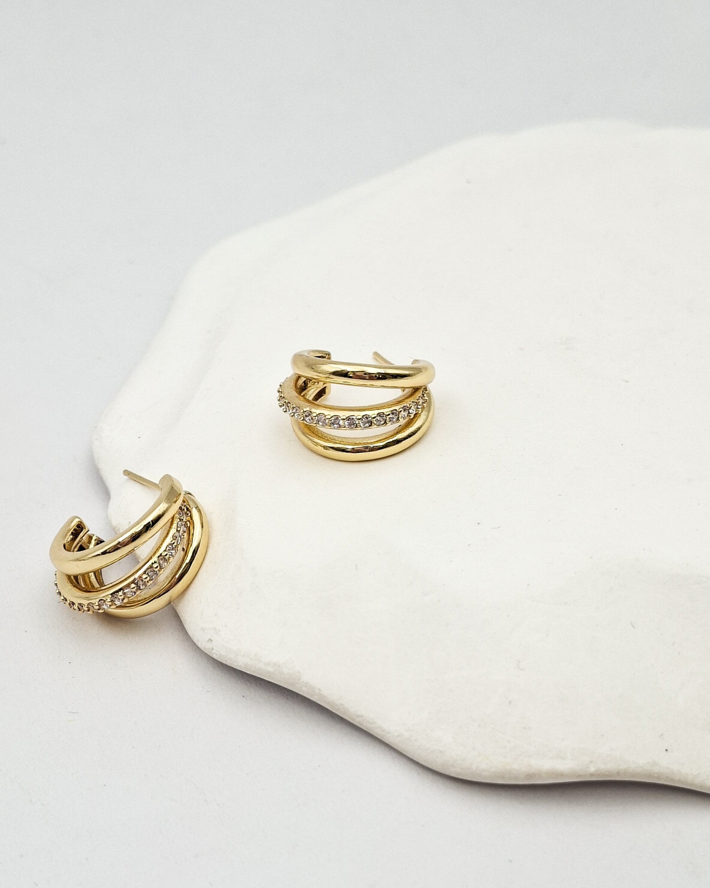 עגילי חישוק טריולה