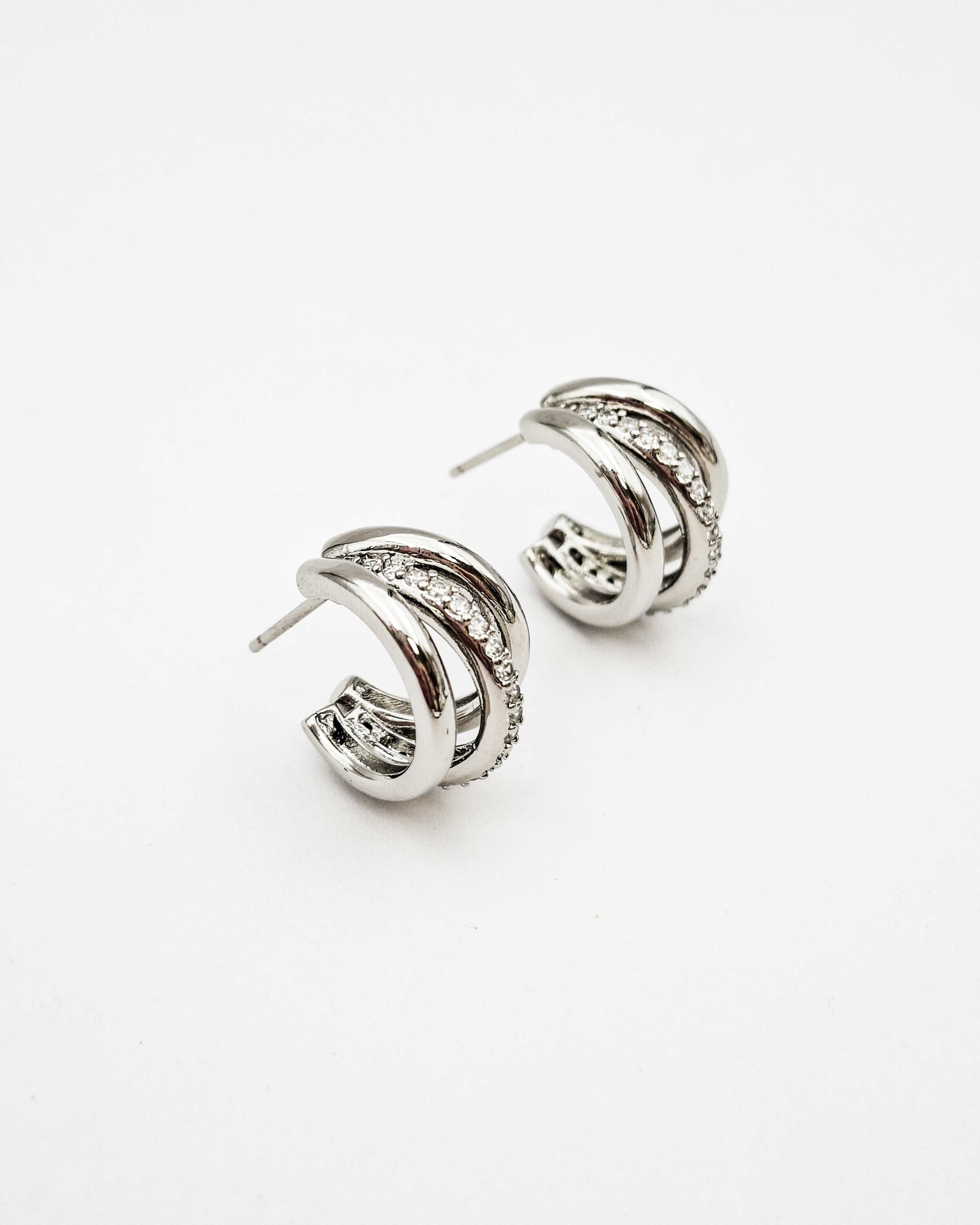 עגילי חישוק טריולה