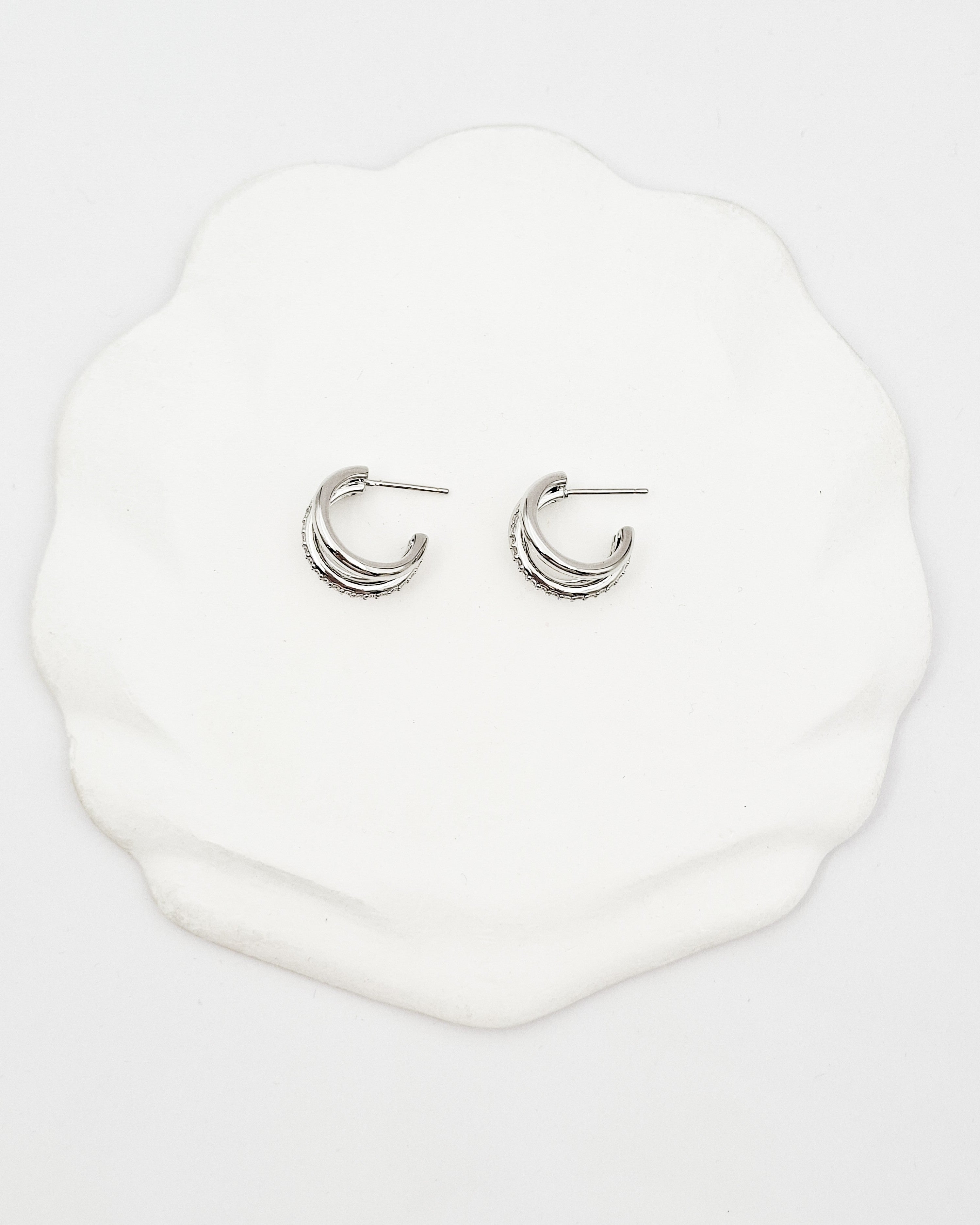 עגילי חישוק טריולה