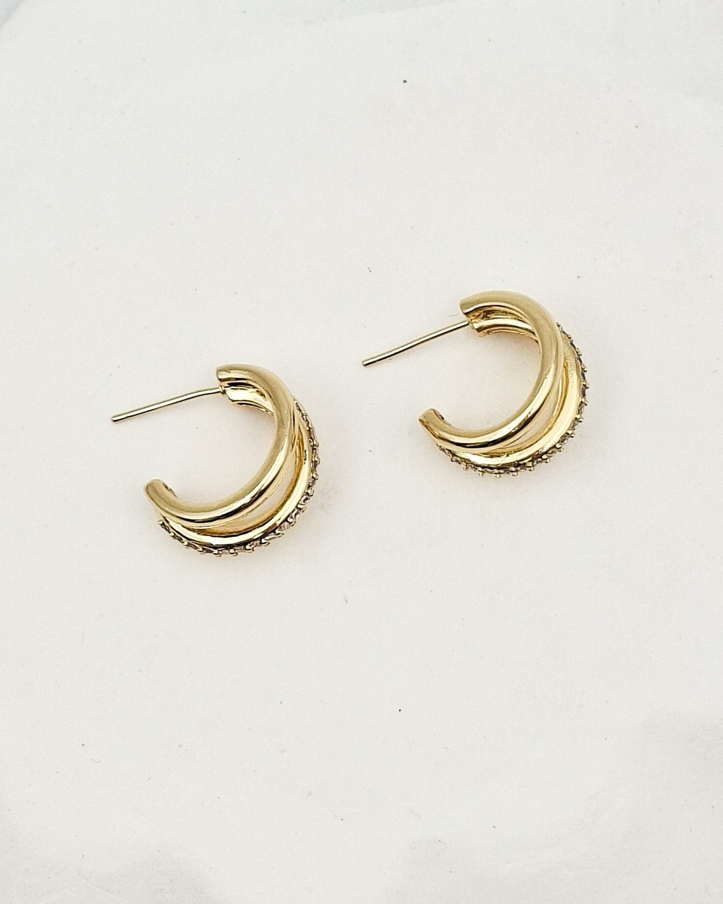 עגילי חישוק טריולה