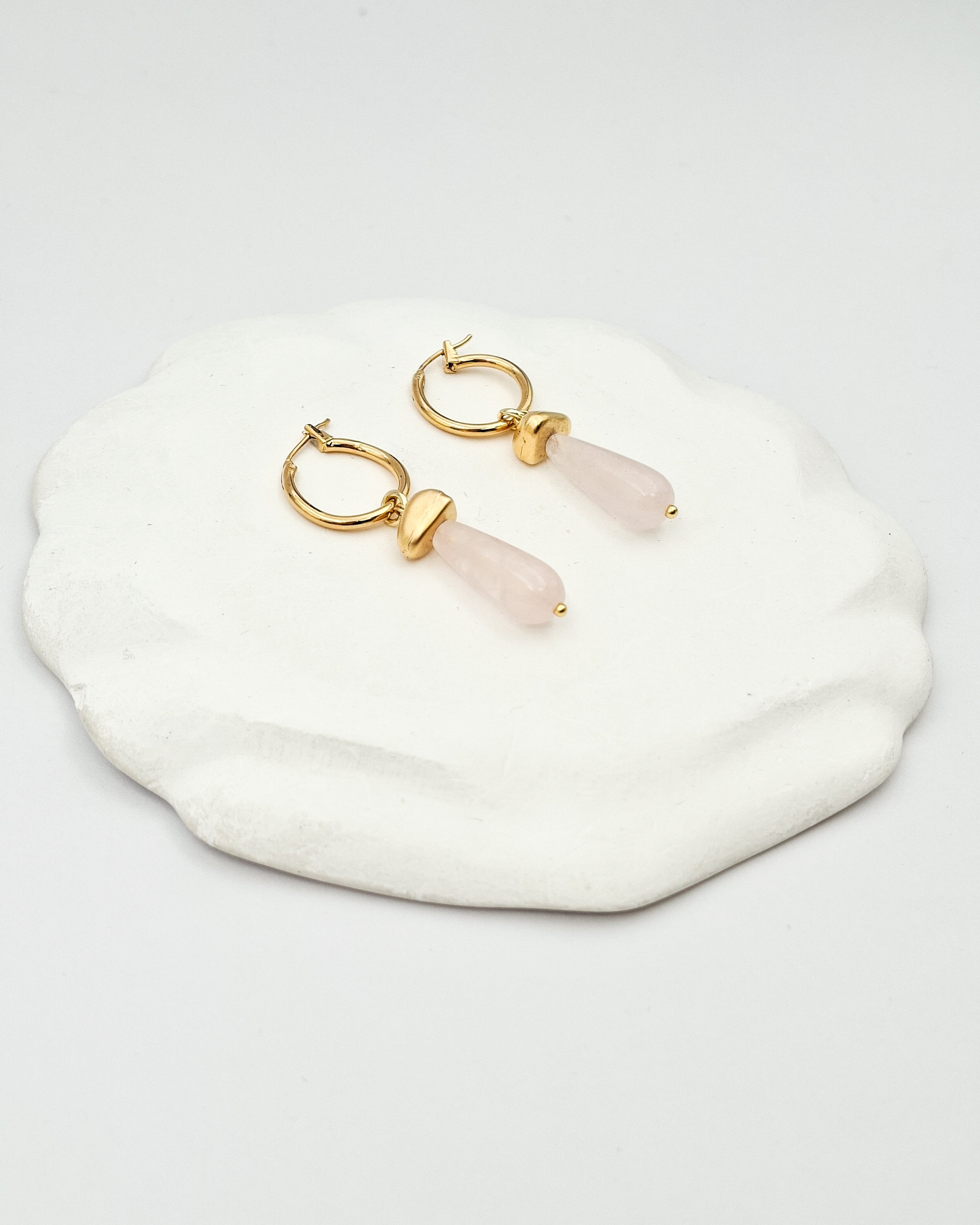 עגילי חישוק פלחים אבן ורודה