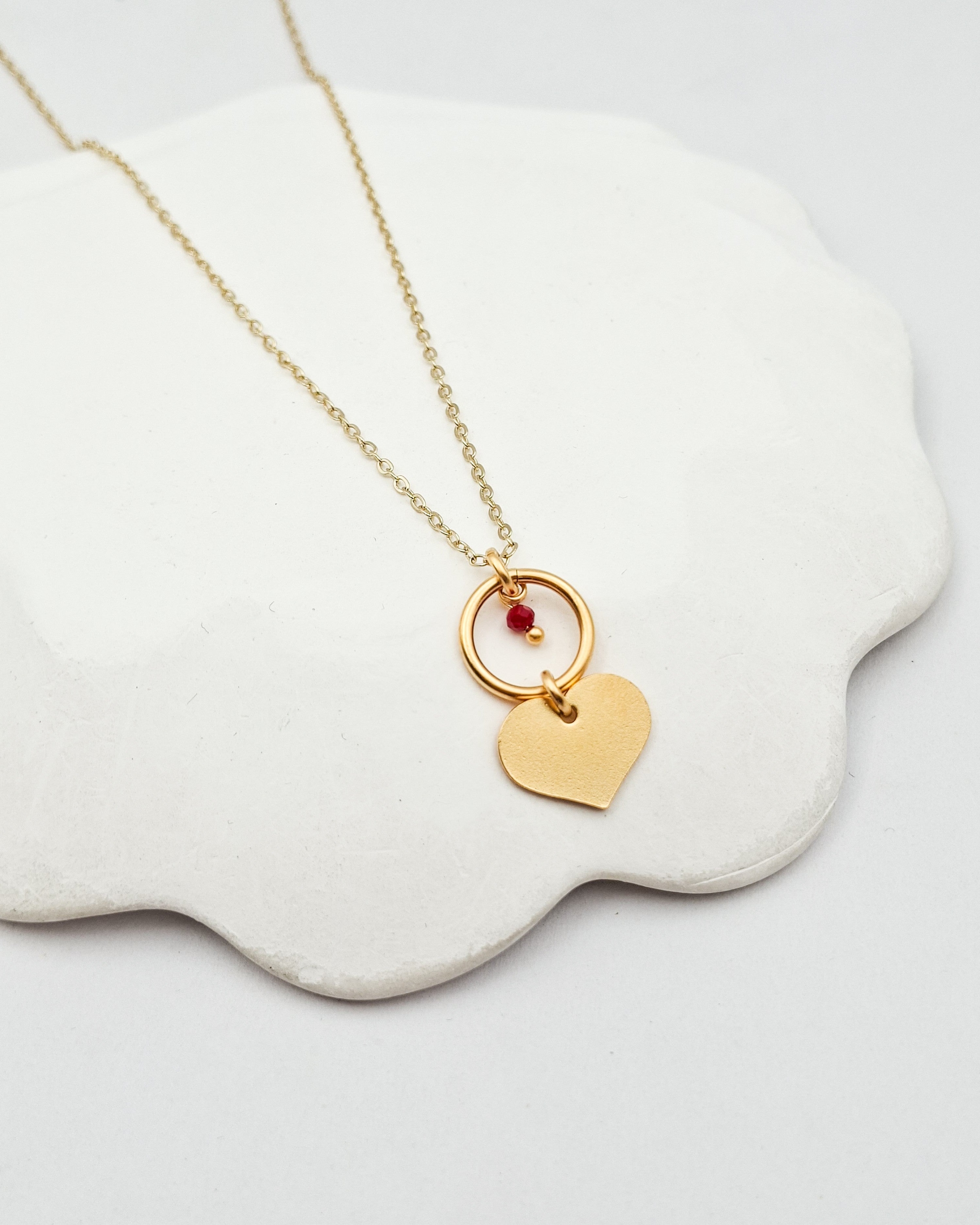 שרשרת לב קריסטל