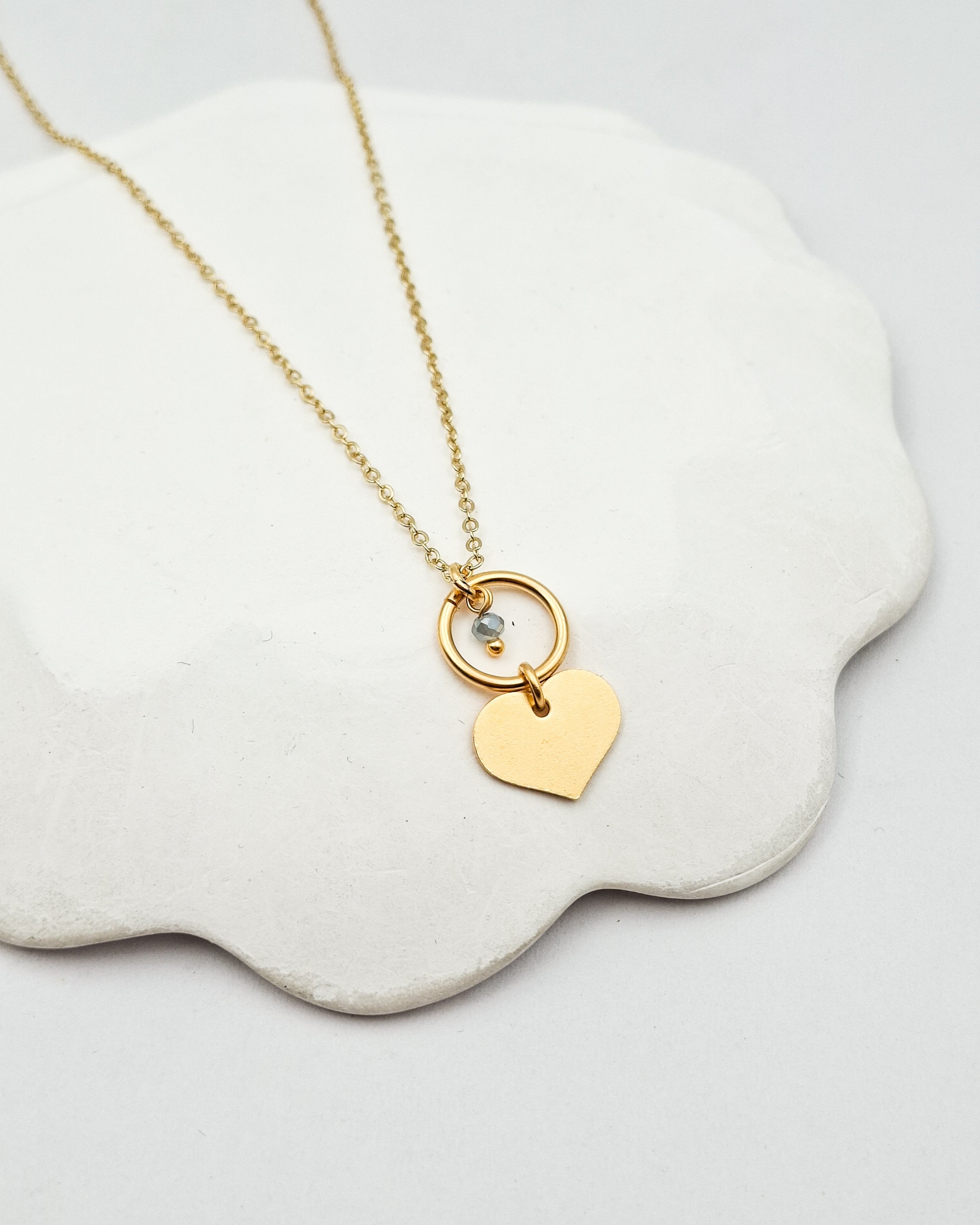 שרשרת לב קריסטל