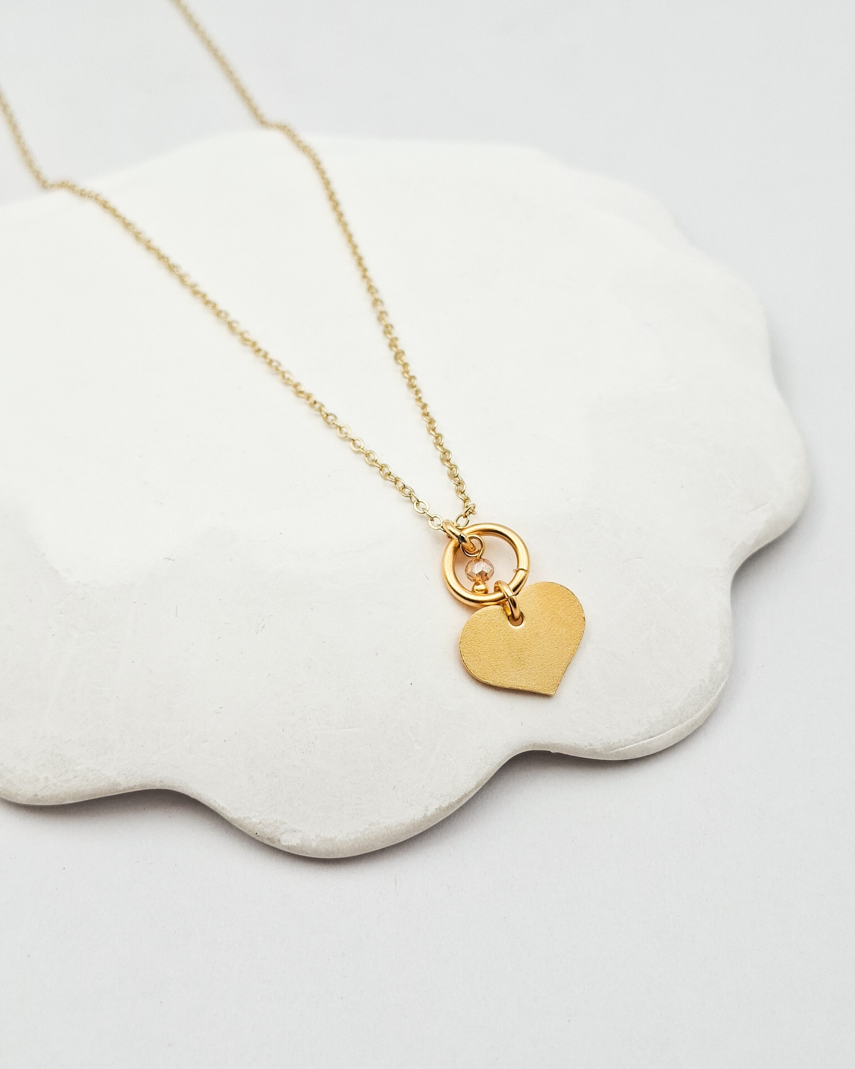 שרשרת לב קריסטל