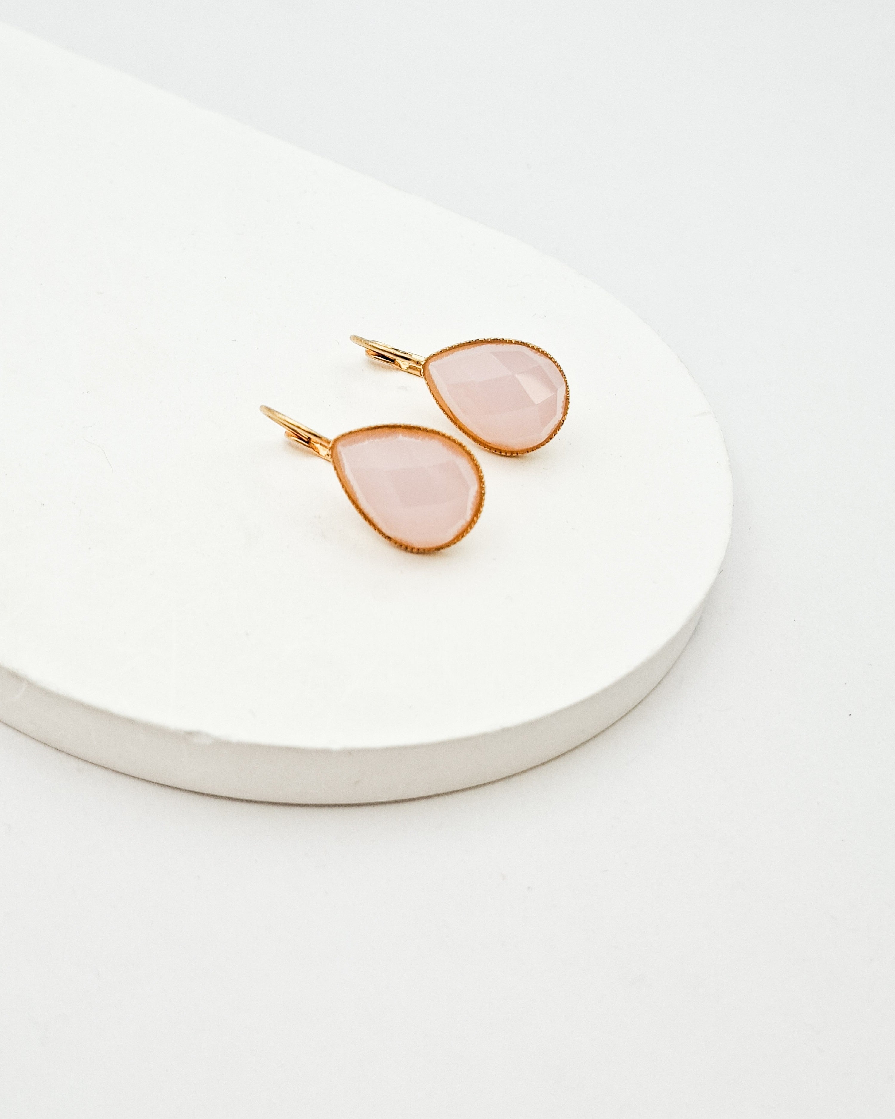 עגילי טיפת קריסטל